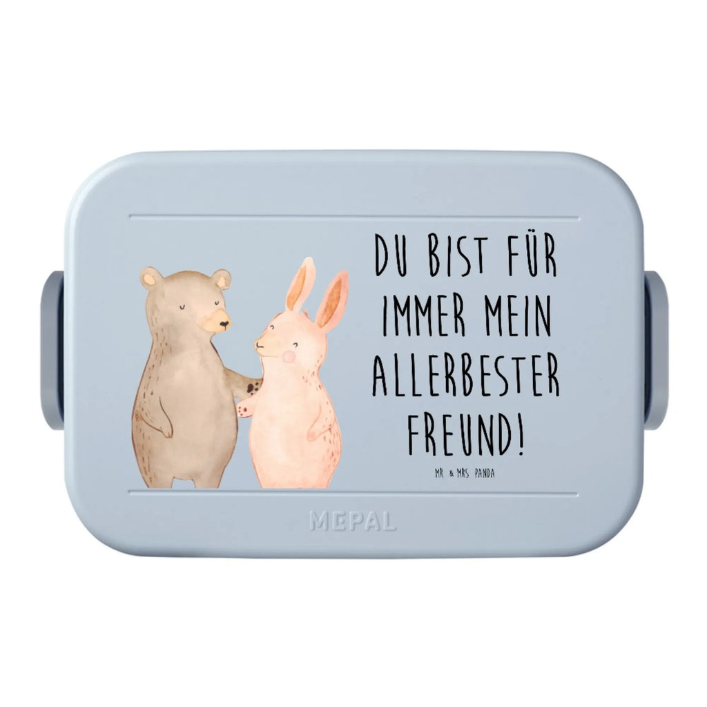 MEPAL Bentobox Bär und Hase Umarmen Motiv Bentobox, Brotdose, Lunchbox, Liebe, Partner, Freund, Freundin, Ehemann, Ehefrau, Heiraten, Verlobung, Heiratsantrag, Liebesgeschenk, Jahrestag, Hocheitstag, bester Freund, best friends, Bär, Freunde, Bärchen, Hase