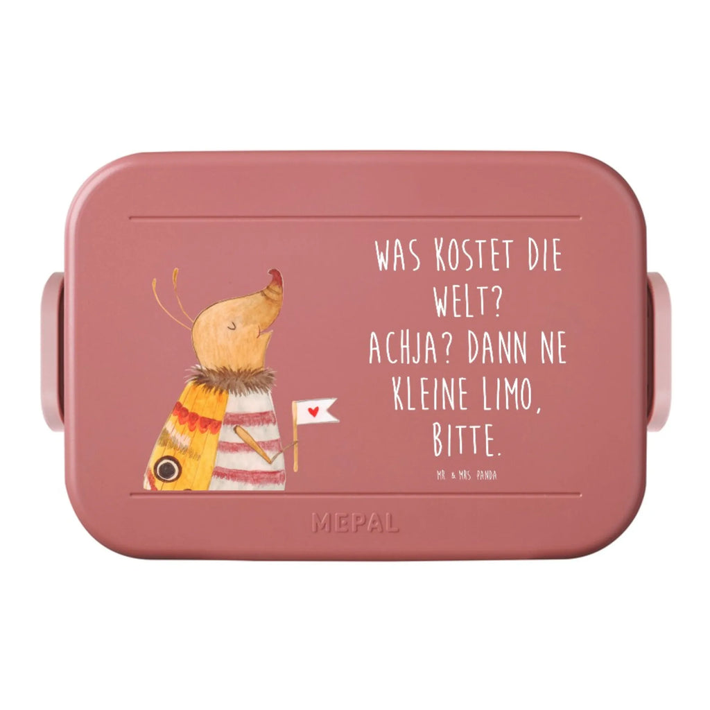 MEPAL Bentobox Nachtfalter Fähnchen Motiv Brotdose, Bentobox, Lunchbox, Tiermotive, Gute Laune, lustige Sprüche, Tiere, Nachtfalter, Küche Deko, niedlich, Käfer, Was kostet die Welt, süß, Spruch lustig, Spruch witzig