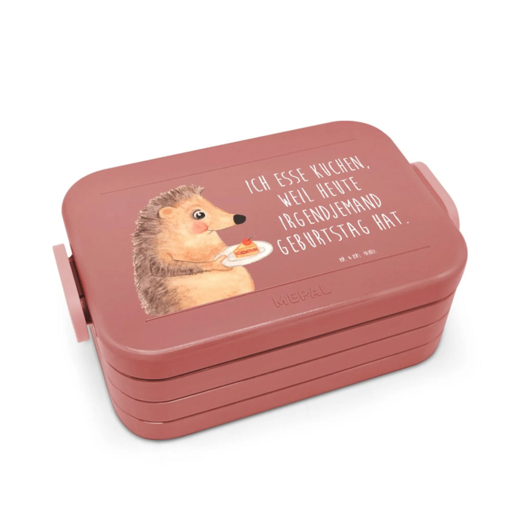 MEPAL Bentobox Igel Kuchenstück Motiv Bentobox, Lunchbox, Brotdose, Tiermotive, Gute Laune, lustige Sprüche, Tiere, Backen Geschenk, Essen Spruch, Igel, Torte, Einladung Party, Kuchen, Kuchen backen, Geburtstagskuchen