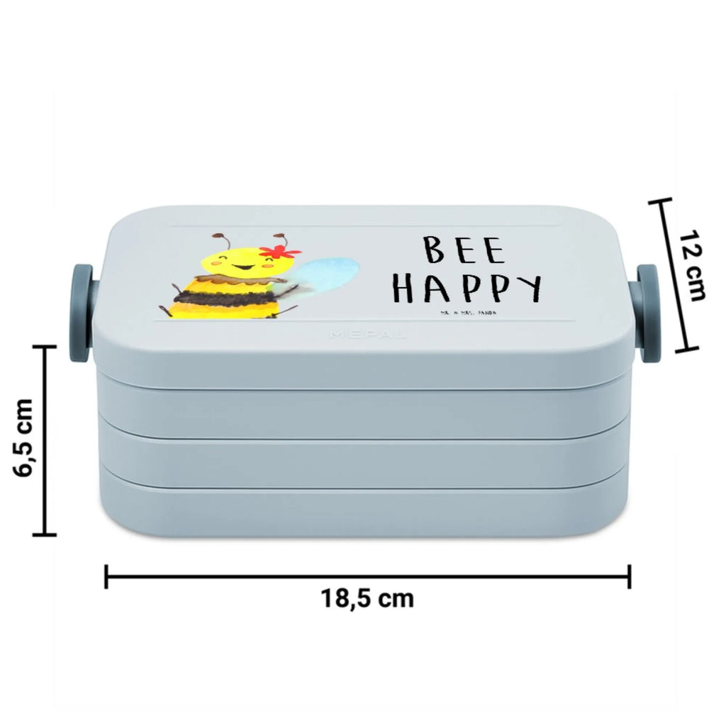 MEPAL Bentobox Biene Happy Motiv Brotdose, Lunchbox, Bentobox, Biene, Wespe, Hummel