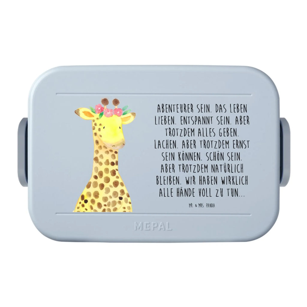 MEPAL Bentobox Giraffe Blumenkranz Motiv Lunchbox, Brotdose, Bentobox, Afrika, Wildtiere, Abenteurer, Freundin, Selbstliebe, Blumenkranz, Giraffe