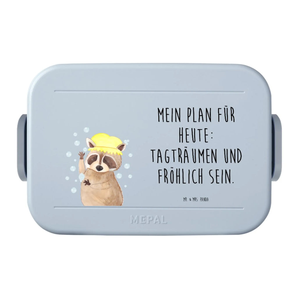 MEPAL Bentobox Waschbär Motiv Lunchbox, Brotdose, Bentobox, Tiermotive, Gute Laune, lustige Sprüche, Tiere, Waschbär, Fröhlich, waschen, Seifenblasen, Plan, Tagträumen