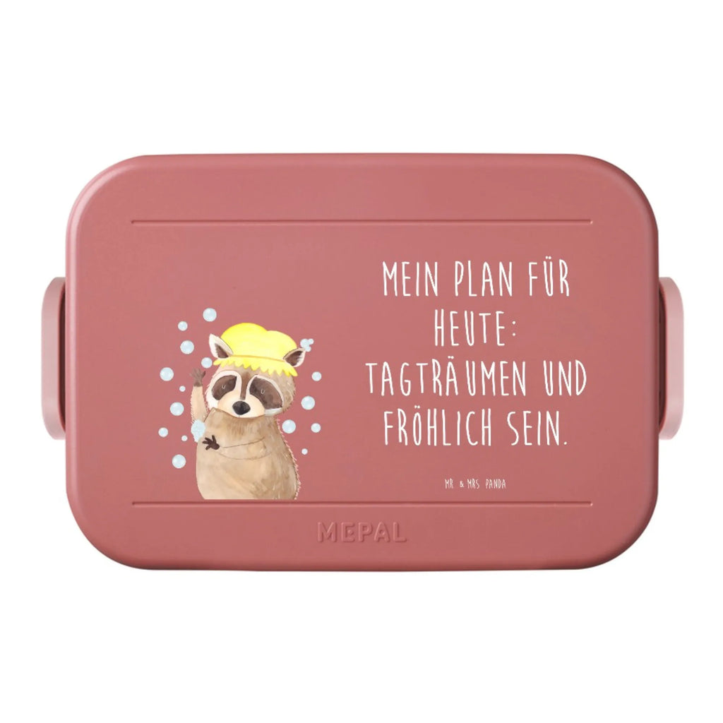 MEPAL Bentobox Waschbär Motiv Lunchbox, Brotdose, Bentobox, Tiermotive, Gute Laune, lustige Sprüche, Tiere, Waschbär, Fröhlich, waschen, Seifenblasen, Plan, Tagträumen