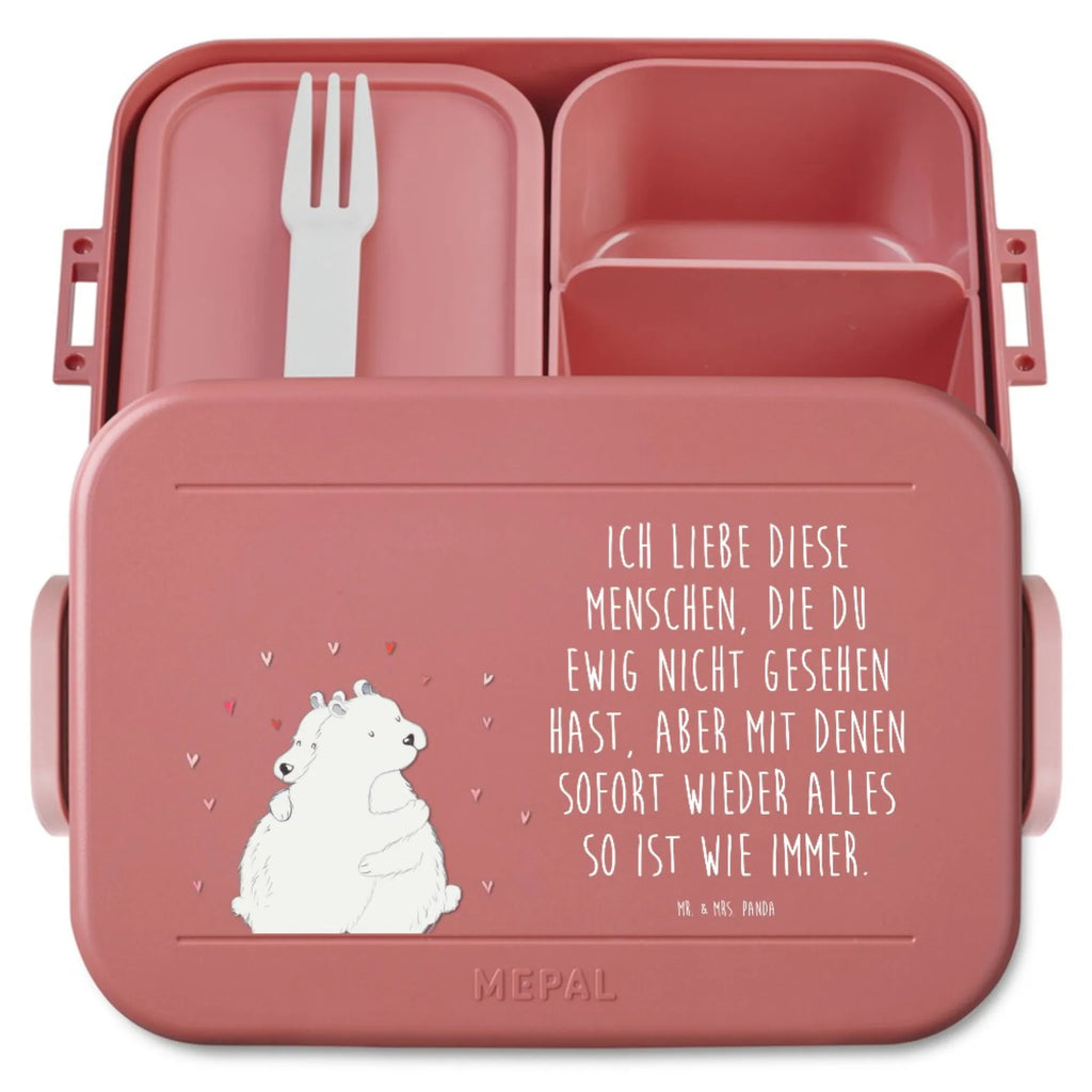 MEPAL Bentobox Eisbär Umarmen Motiv Bentobox, Brotdose, Tiermotive, Tiere, Gute Laune, Lustige Sprüche