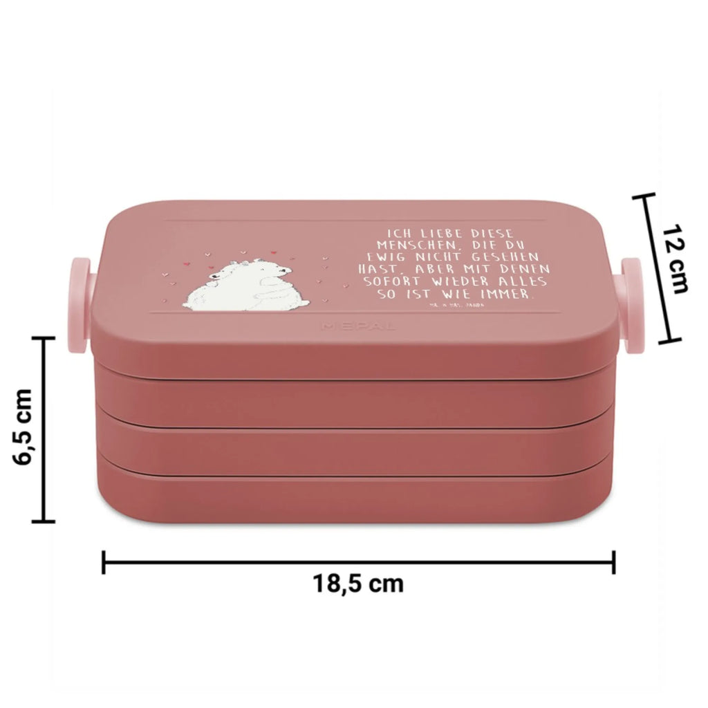 MEPAL Bentobox Eisbär Umarmen Motiv Bentobox, Brotdose, Tiermotive, Tiere, Gute Laune, Lustige Sprüche