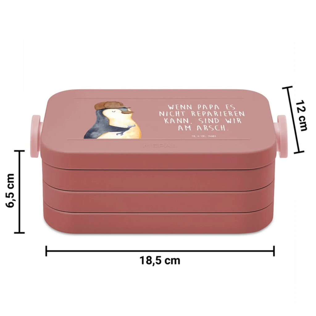 MEPAL Bentobox Wenn Papa es nicht reparieren kann, sind wir am Arsch Motiv Brotdose, Bentobox, Lunchbox, Familie, Vatertag, Muttertag, Bruder, Schwester, Mama, Papa, Oma, Opa, Bester Papa der Welt, Vater, Geschenk Papa