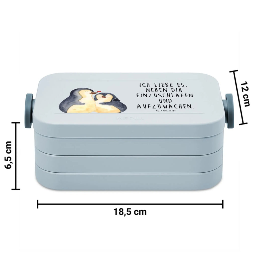 MEPAL Bentobox Pinguine Einschlafen Motiv Bentobox, Lunchbox, Brotdose, Liebe, Partner, Freund, Freundin, Ehemann, Ehefrau, Heiraten, Verlobung, Heiratsantrag, Liebesgeschenk, Jahrestag, Hocheitstag, Geschenk für Partner, Valentinstag, Geschenk für Frauen, für Männer, Hochzeitstag, Mitbringsel, Geschenk für Freundin, Liebesbeweis, für Ehemann