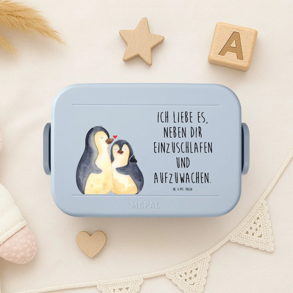 MEPAL Bentobox Pinguine Einschlafen Motiv Bentobox, Lunchbox, Brotdose, Liebe, Partner, Freund, Freundin, Ehemann, Ehefrau, Heiraten, Verlobung, Heiratsantrag, Liebesgeschenk, Jahrestag, Hocheitstag, Geschenk für Partner, Valentinstag, Geschenk für Frauen, für Männer, Hochzeitstag, Mitbringsel, Geschenk für Freundin, Liebesbeweis, für Ehemann