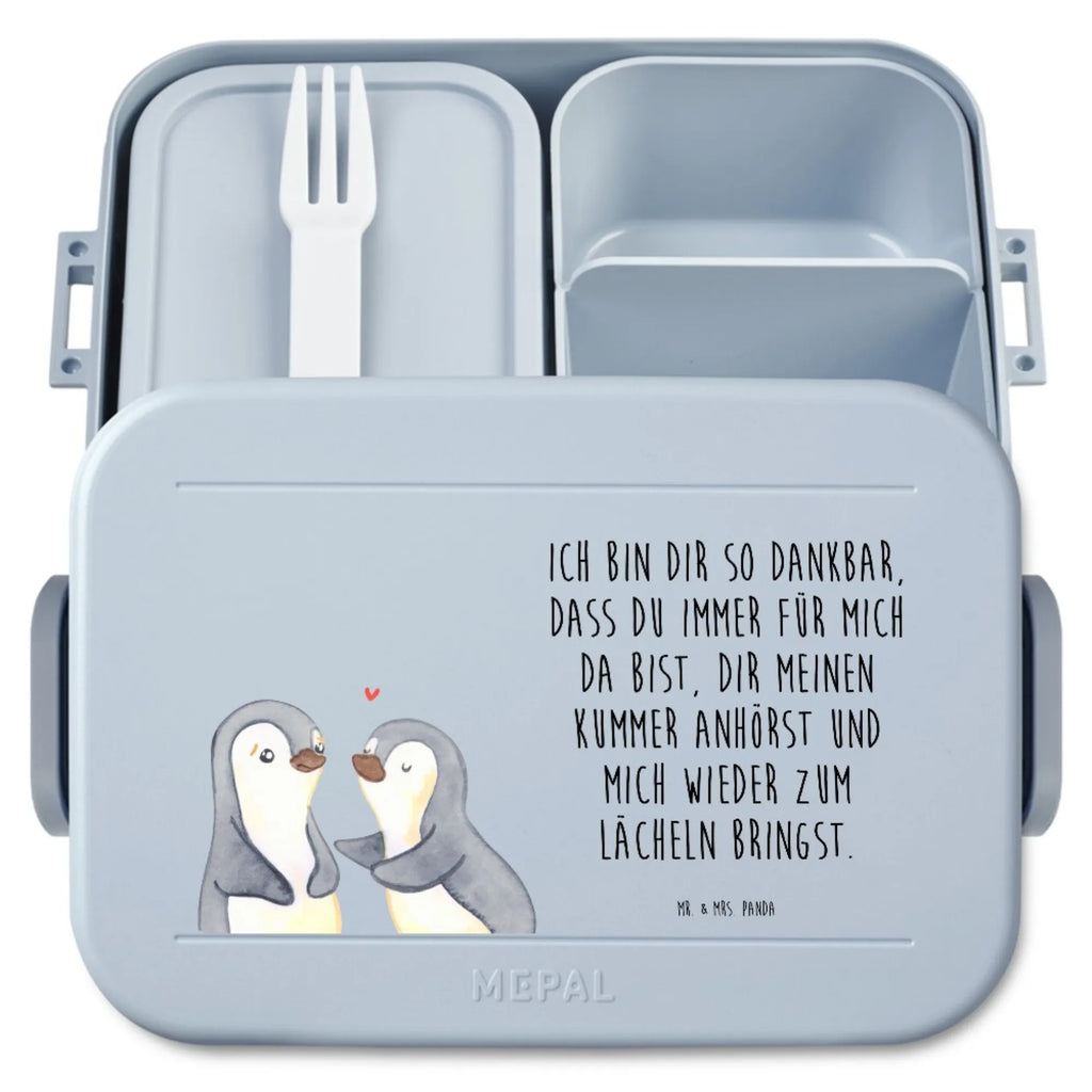 MEPAL Bentobox Pinguine trösten Motiv Lunchbox, Bentobox, Brotdose, Liebe, Partner, Freund, Freundin, Ehemann, Ehefrau, Heiraten, Verlobung, Heiratsantrag, Liebesgeschenk, Jahrestag, Hocheitstag, Valentinstag, Hochzeitstag, Liebesbeweis, für Ehemann, Geschenk für Freundin, Geschenk für Partner, Mitbringsel, Geschenk für Frauen, für Männer