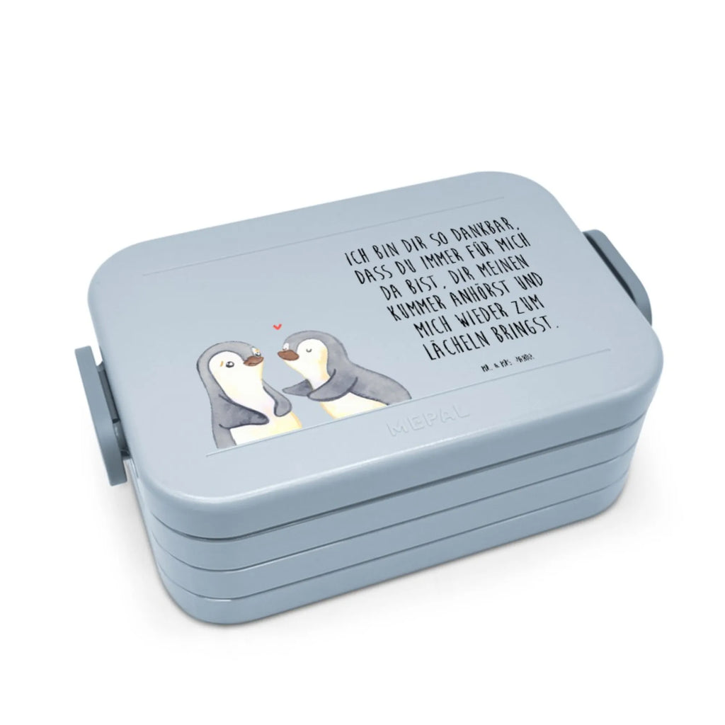 MEPAL Bentobox Pinguine trösten Motiv Lunchbox, Bentobox, Brotdose, Liebe, Partner, Freund, Freundin, Ehemann, Ehefrau, Heiraten, Verlobung, Heiratsantrag, Liebesgeschenk, Jahrestag, Hocheitstag, Valentinstag, Hochzeitstag, Liebesbeweis, für Ehemann, Geschenk für Freundin, Geschenk für Partner, Mitbringsel, Geschenk für Frauen, für Männer