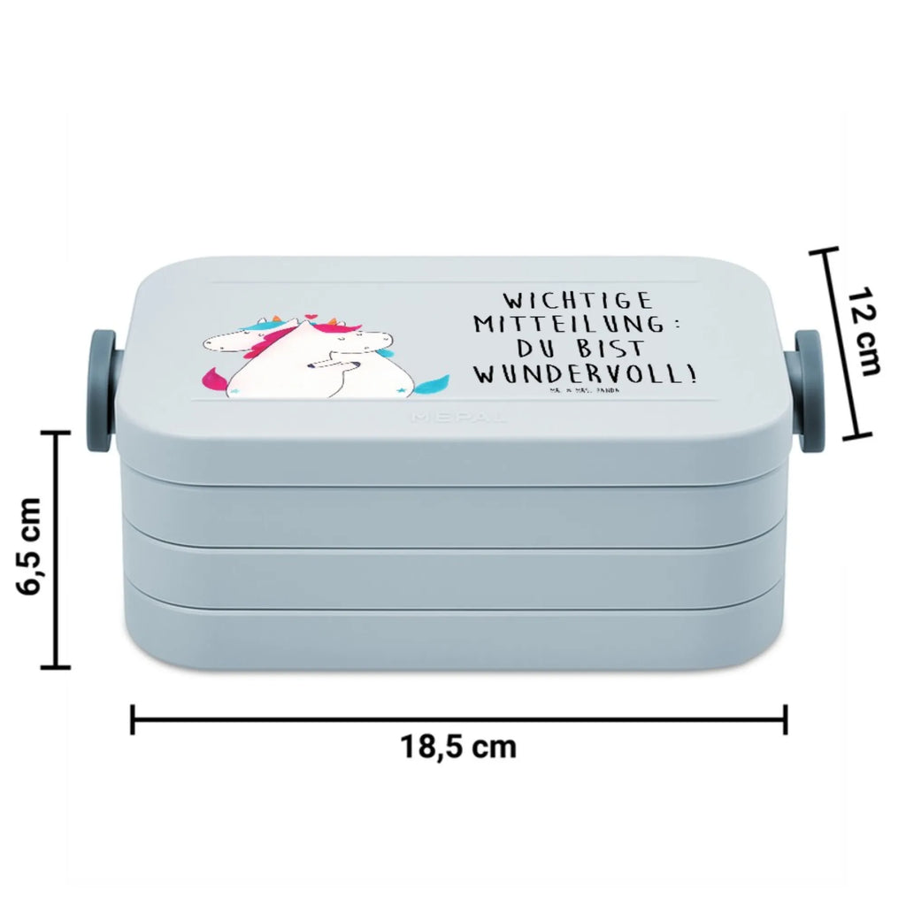 MEPAL Bentobox Einhorn Mitteilung Motiv Brotdose, Bentobox, Lunchbox, Einhorn, Einhörner, Einhorn Deko, Unicorn, Partner, Valentinstag, lustig, Valentine, Ehe, Spruch, witzig, Geschenk, Liebe