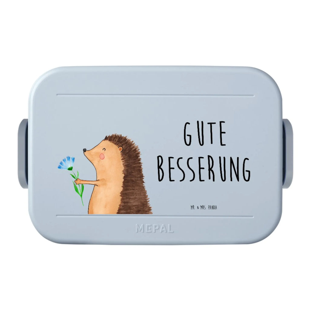 MEPAL Bentobox Igel Blumen Motiv Brotdose, Lunchbox, Bentobox, Tiermotive, Gute Laune, lustige Sprüche, Tiere, Krankenhaus, Gute Besserung, Besuch, Genesungswünsche, Krankheit, krank, Igel