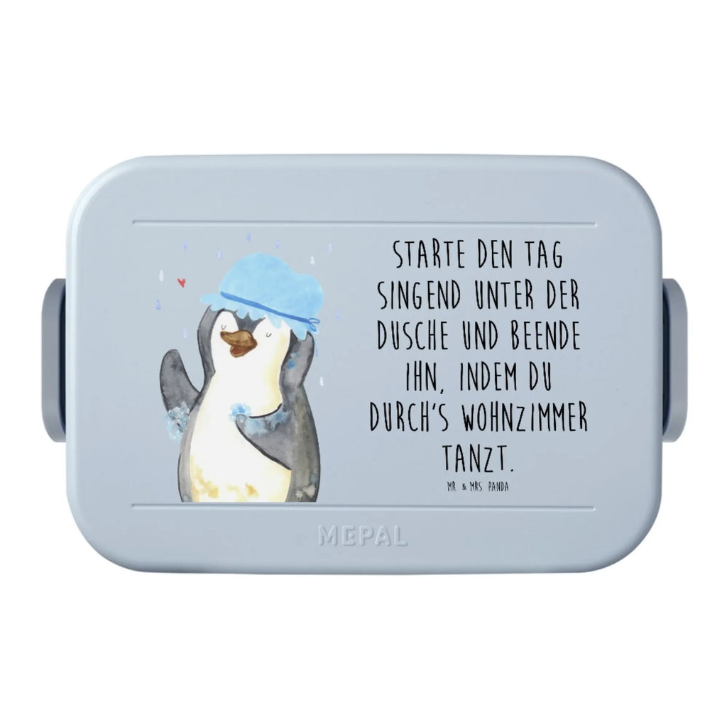MEPAL Bentobox Pinguin Duschen Motiv Bentobox, Brotdose, Lunchbox, Pinguin, duschen, Lebensmotto, Pinguine, Neuanfang, Dusche, glücklich sein, Neustart, Motivation