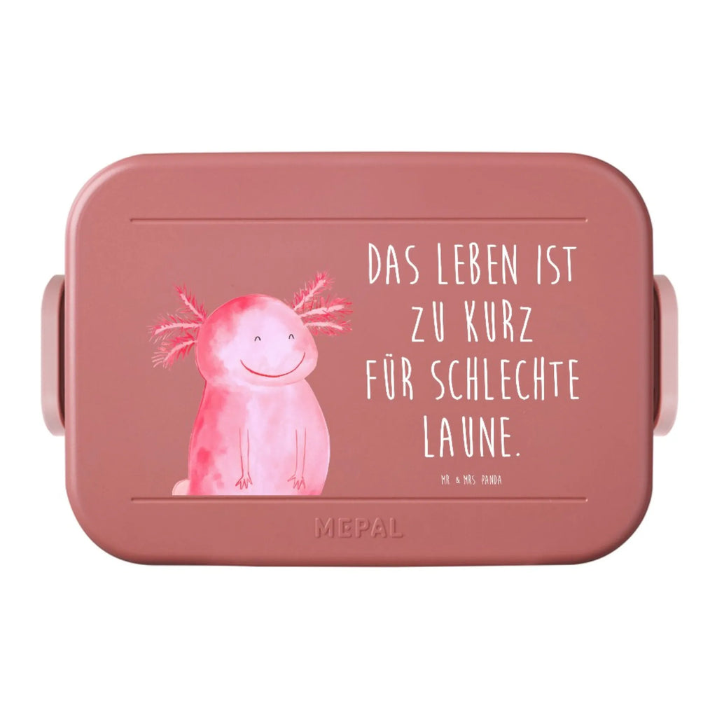 MEPAL Bentobox Axolotl Glücklich Motiv Brotdose, Lunchbox, Bentobox, Axolotl, Molch, gute Laune, Axolot, Schwanzlurch, Motivation, Lurche, Lurch