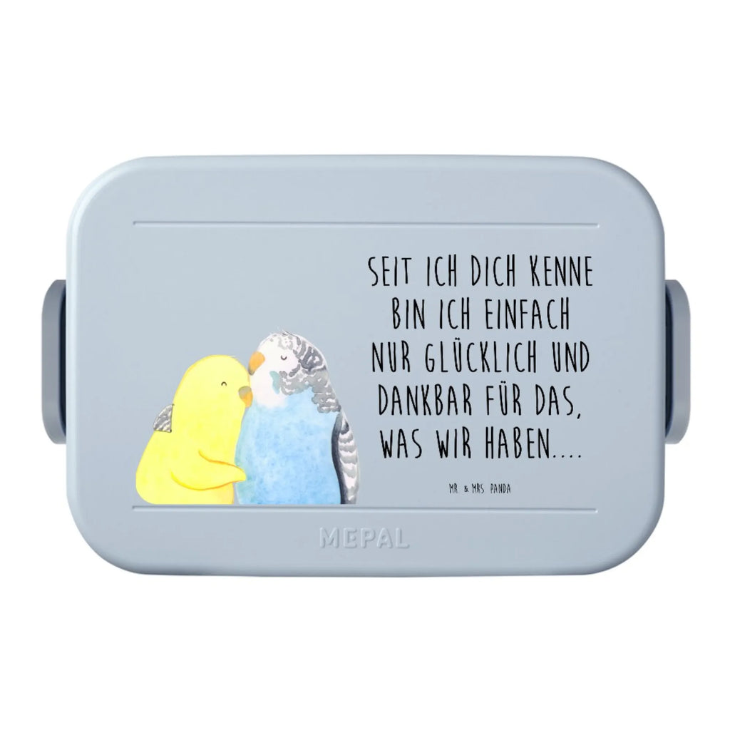 MEPAL Bentobox Wellensittich Liebe Motiv Brotdose, Bentobox, Lunchbox, Liebe, Partner, Freund, Freundin, Ehemann, Ehefrau, Heiraten, Verlobung, Heiratsantrag, Liebesgeschenk, Jahrestag, Hocheitstag, Vertrauen, Kuscheln, Wellensittich, Vögel, Nähe