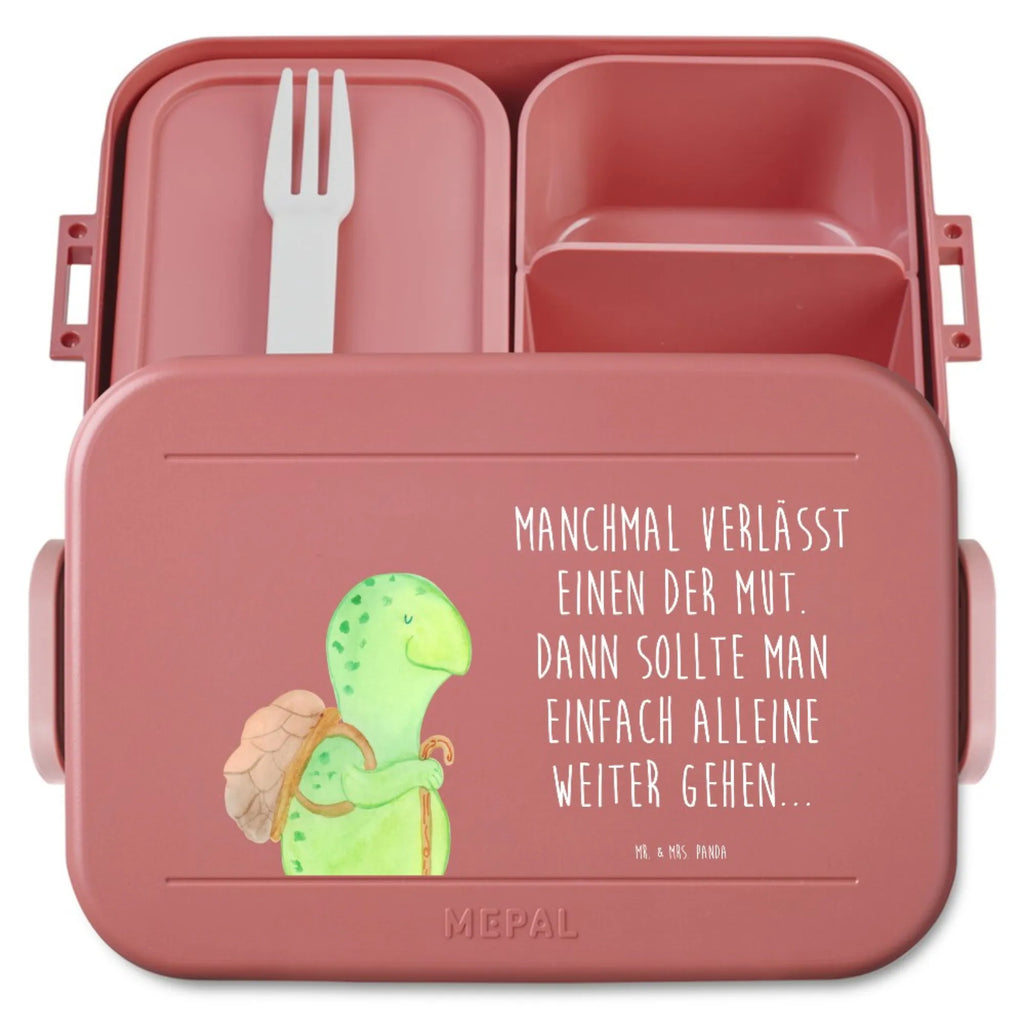 MEPAL Bentobox Schildkröte Wanderer Motiv Bentobox, Brotdose, Lunchbox, Schildkröte, Schildkröten, Motivationssprüche, Neuanfang, Motivationsspruch, Motivation