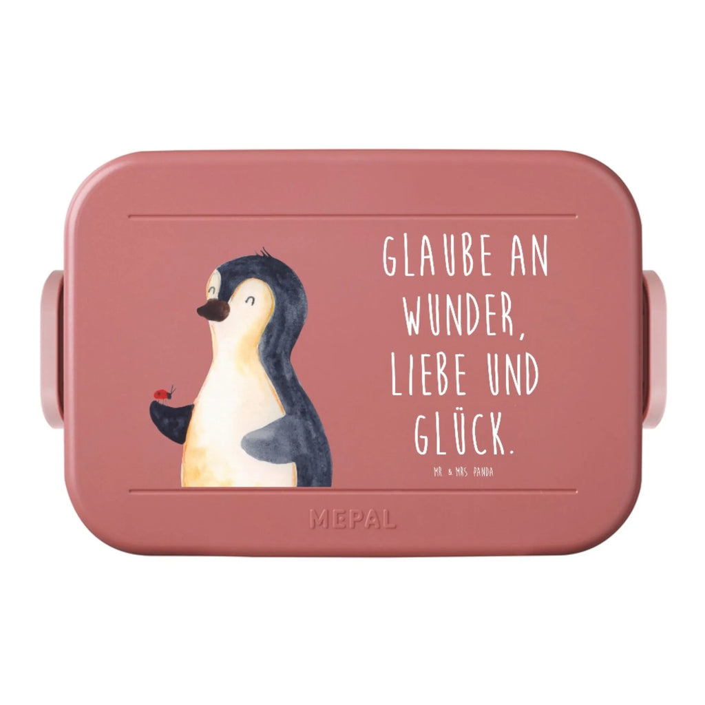 MEPAL Bentobox Pinguin Marienkäfer Motiv Brotdose, Bentobox, Lunchbox, Pinguin, Glück, Wunder, Freude, Lebensfreude, Pinguine, Marienkäfer, Liebe