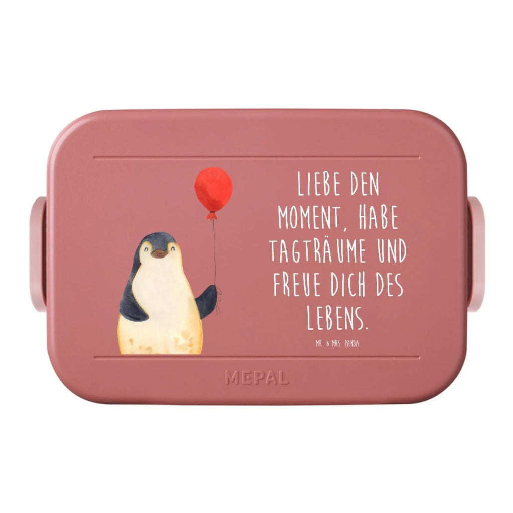 MEPAL Bentobox Pinguin Luftballon Motiv Brotdose, Lunchbox, Bentobox, Pinguin, neues Leben, Geschenk Freundin, Glück, Liebe, Lebenslust, Pinguine, Luftballon, Neustart, Tagträume, Geschenkidee, Motivation, beste Freundin