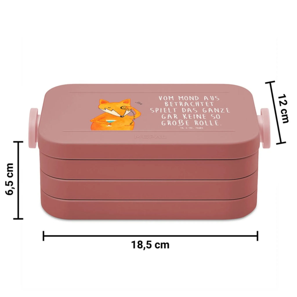 MEPAL Bentobox Fuchs Lord Motiv Bentobox, Brotdose, Lunchbox, Fuchs, Problemlösung, Füchse, Spruch lustig, tröstende Worte, Motivation Spruch, Liebeskummer Geschenk