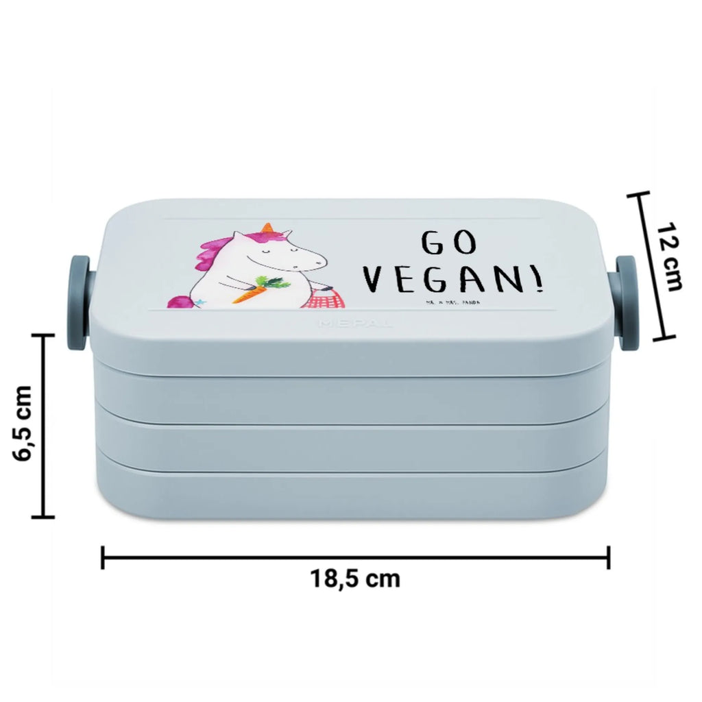 MEPAL Bentobox Einhorn Vegan Motiv Lunchbox, Bentobox, Brotdose, Einhorn, Einhörner, Einhorn Deko, Unicorn, Vegetariar, Rohkost, vegan, Gesund essen, Veganismus, Gesund leben, Veganer