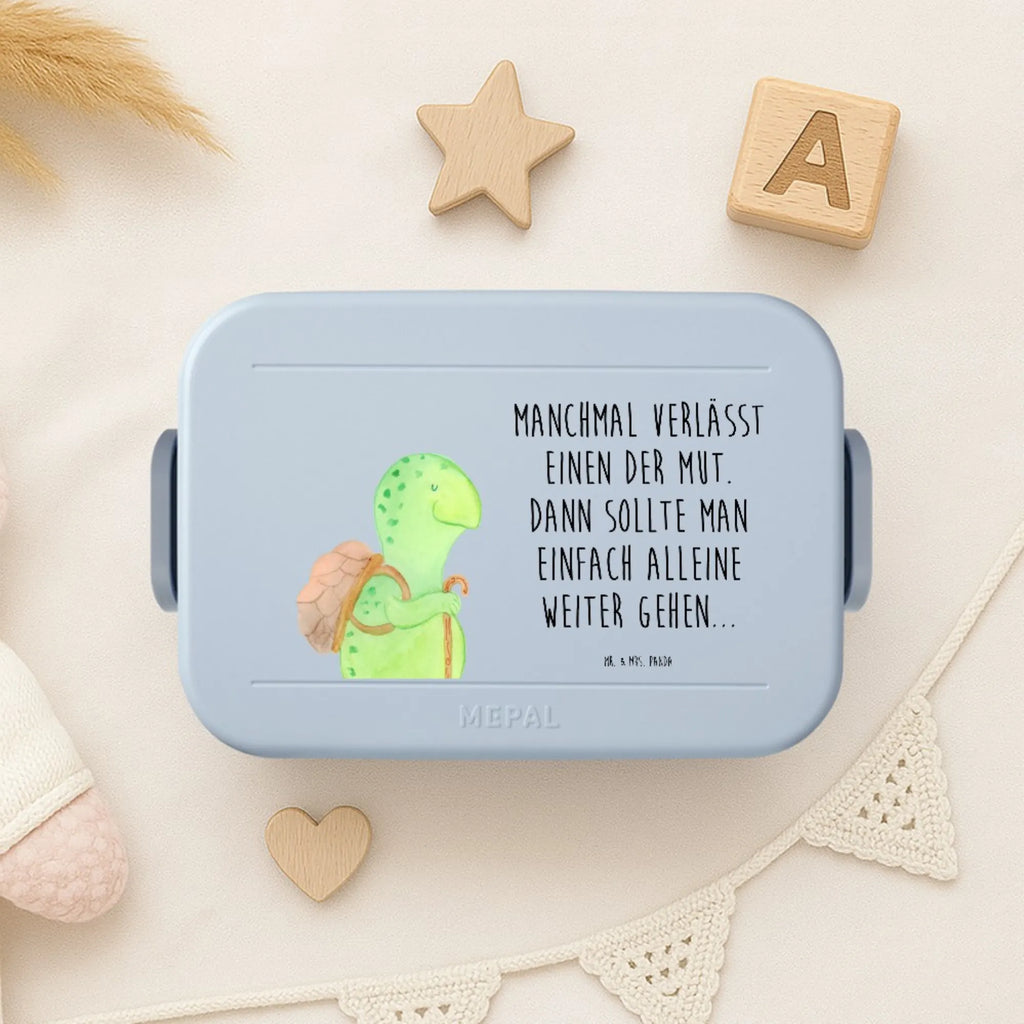 MEPAL Bentobox Schildkröte Wanderer Motiv Bentobox, Brotdose, Lunchbox, Schildkröte, Schildkröten, Motivationssprüche, Neuanfang, Motivationsspruch, Motivation