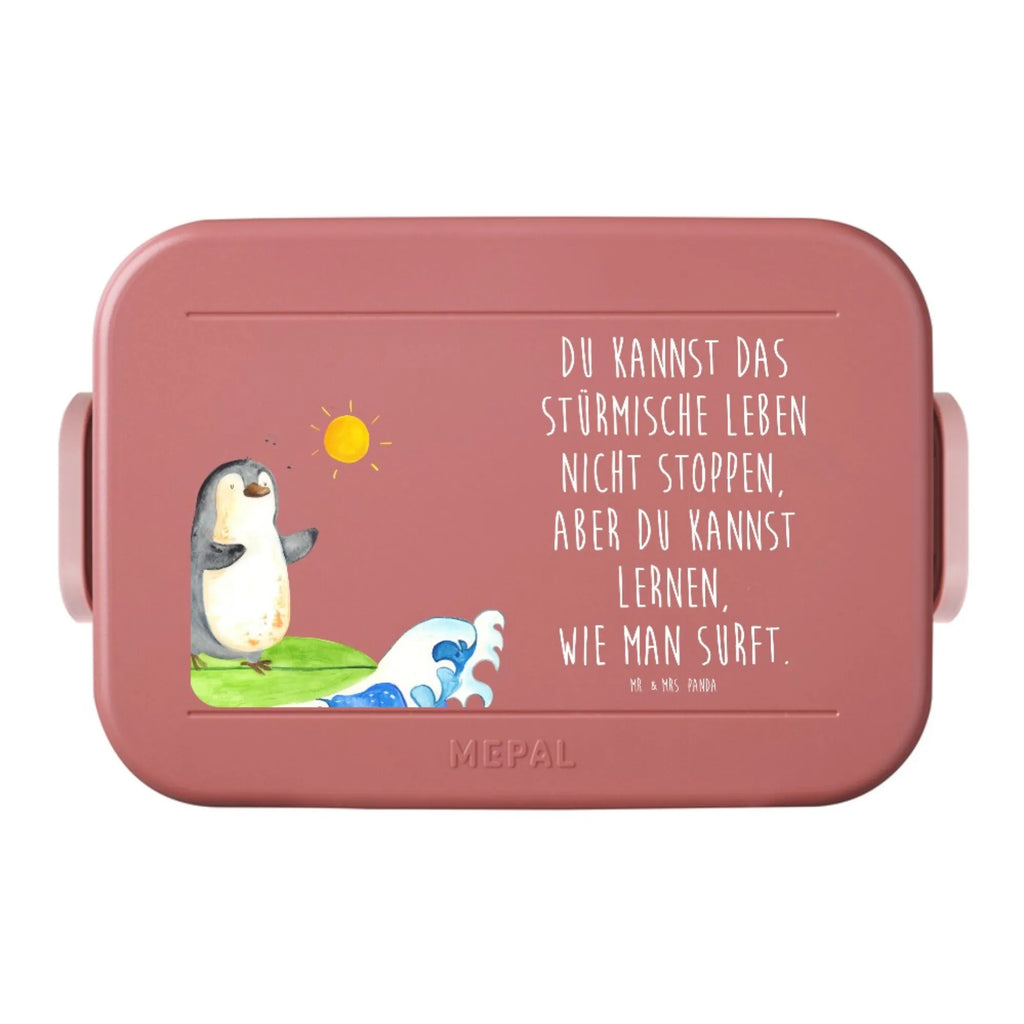 MEPAL Bentobox Pinguin Surfer Motiv Brotdose, Lunchbox, Bentobox, Pinguin, Pinguine, Urlaub, surfen, Portugal, Wellen reiten, Hawaii, Wellen, Surfer