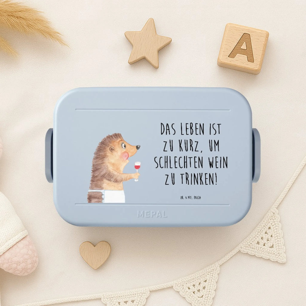 MEPAL Bentobox Igel Wein Motiv Lunchbox, Bentobox, Brotdose, Tiermotive, Gute Laune, lustige Sprüche, Tiere, Geschenk Weintrinker, Rotwein, Weinglas, Geschenk Weinliebhaber, Wein trinken, Wein Deko, Igel, Wein Spruch, Weißwein