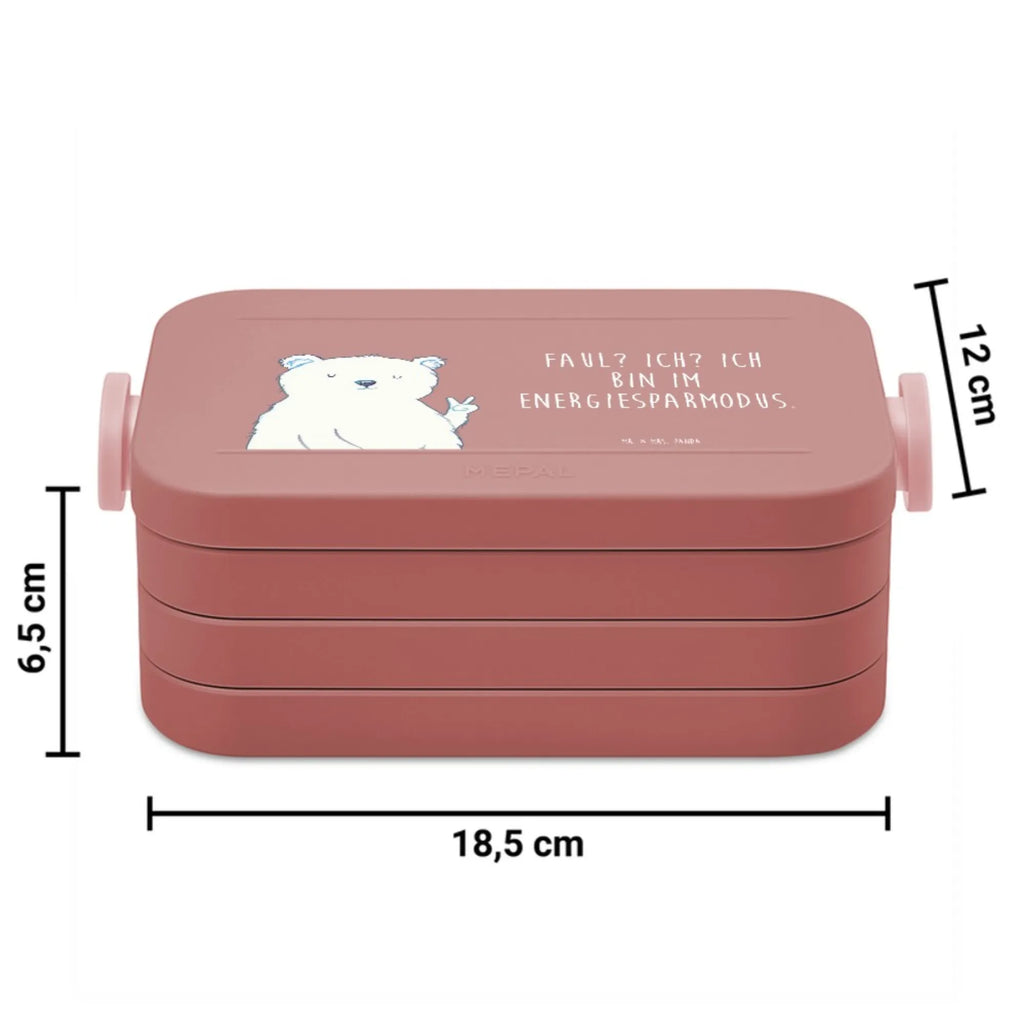 MEPAL Bentobox Eisbär Faul Motiv Lunchbox, Brotdose, Bentobox, Bär, Teddy, Teddybär, Relaxen, Nordpol, Arbeitsplatz, Faul, Arbeit, Büro, Homeoffice, Bürojob, Entspannen, Eisbär