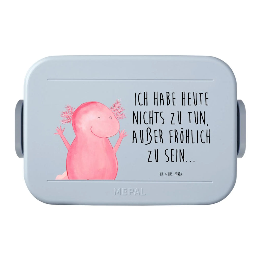 MEPAL Bentobox Axolotl Hurra Motiv Lunchbox, Bentobox, Brotdose, Axolotl, Molch, Lurche, Schwanzlurch, Axolot, Motivation, Zufriedenheit, Freude, fröhlich, Lurch, Spaß