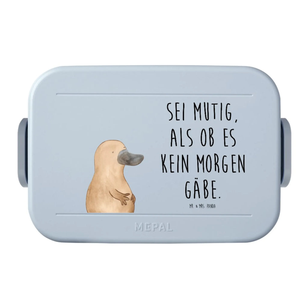 MEPAL Bentobox Schnabeltier Mut Motiv Bentobox, Lunchbox, Brotdose, Meerestiere, Meer, Urlaub, Training, Weltreise, Lebensweisheit, Büro, mutig, Schnabeltiere, Neustart, Mut, Arbeit, Schnabeltier, Motivation, Neuanfang, Raodtrip