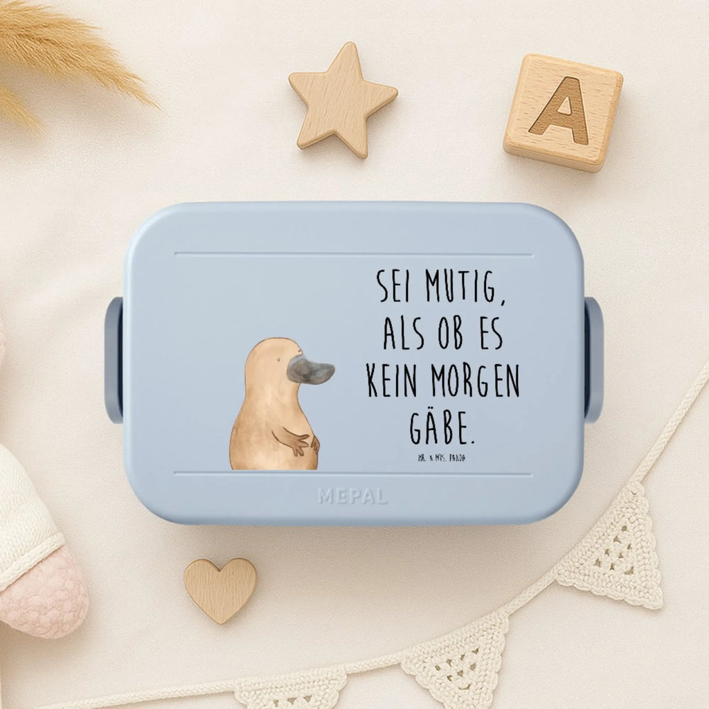 MEPAL Bentobox Schnabeltier Mut Motiv Bentobox, Lunchbox, Brotdose, Meerestiere, Meer, Urlaub, Training, Weltreise, Lebensweisheit, Büro, mutig, Schnabeltiere, Neustart, Mut, Arbeit, Schnabeltier, Motivation, Neuanfang, Raodtrip