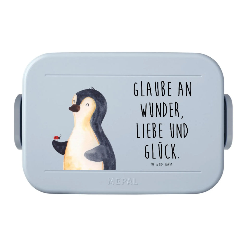 MEPAL Bentobox Pinguin Marienkäfer Motiv Brotdose, Bentobox, Lunchbox, Pinguin, Glück, Wunder, Freude, Lebensfreude, Pinguine, Marienkäfer, Liebe