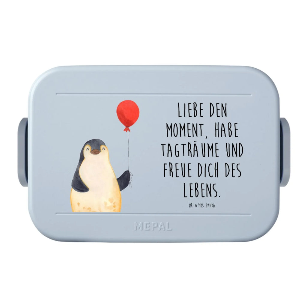 MEPAL Bentobox Pinguin Luftballon Motiv Brotdose, Lunchbox, Bentobox, Pinguin, neues Leben, Geschenk Freundin, Glück, Liebe, Lebenslust, Pinguine, Luftballon, Neustart, Tagträume, Geschenkidee, Motivation, beste Freundin