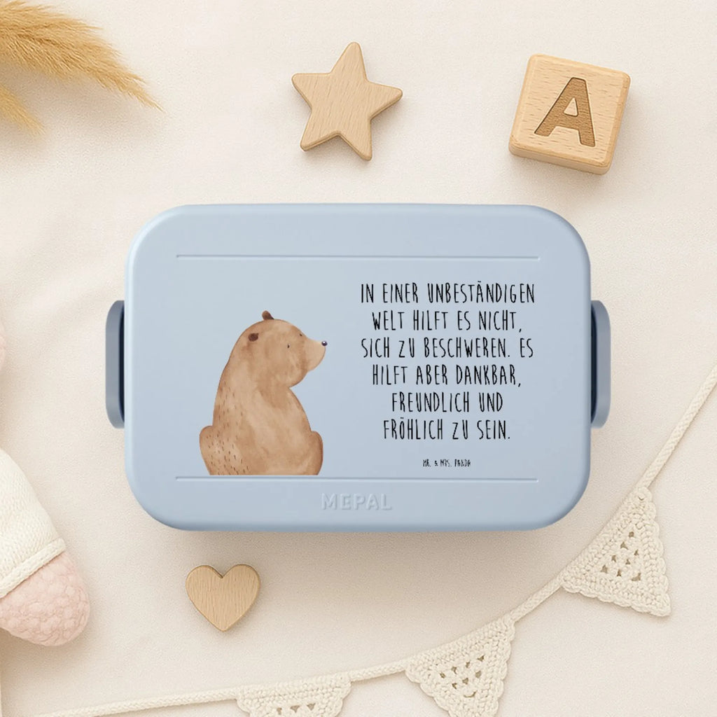 MEPAL Bentobox Bär Schulterblick Motiv Bentobox, Lunchbox, Brotdose, Bär, Teddy, Teddybär, Motivation, Bären, Selbstachtung, Weltansicht, Bärenliebe, Weisheit