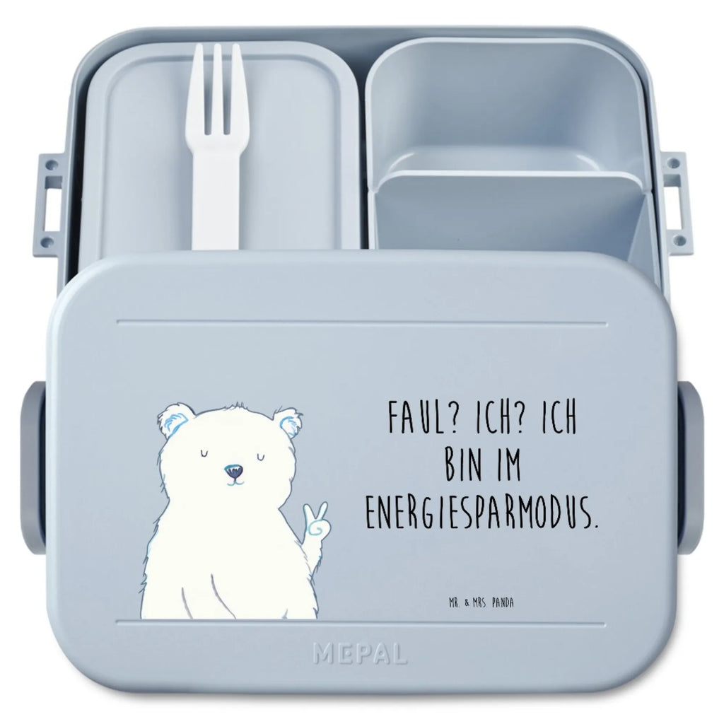 MEPAL Bentobox Eisbär Faul Motiv Lunchbox, Brotdose, Bentobox, Bär, Teddy, Teddybär, Relaxen, Nordpol, Arbeitsplatz, Faul, Arbeit, Büro, Homeoffice, Bürojob, Entspannen, Eisbär