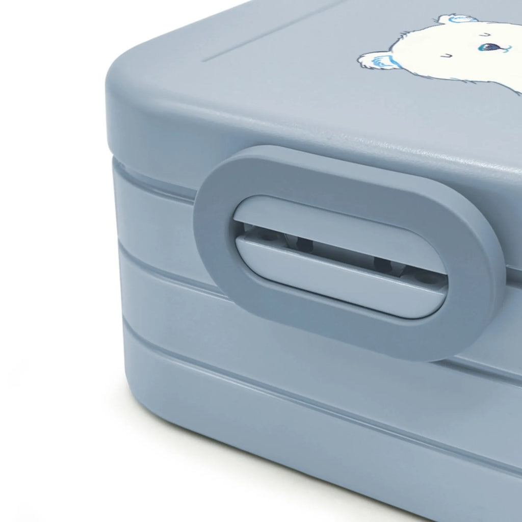 MEPAL Bentobox Eisbär Faul Motiv Lunchbox, Brotdose, Bentobox, Bär, Teddy, Teddybär, Relaxen, Nordpol, Arbeitsplatz, Faul, Arbeit, Büro, Homeoffice, Bürojob, Entspannen, Eisbär