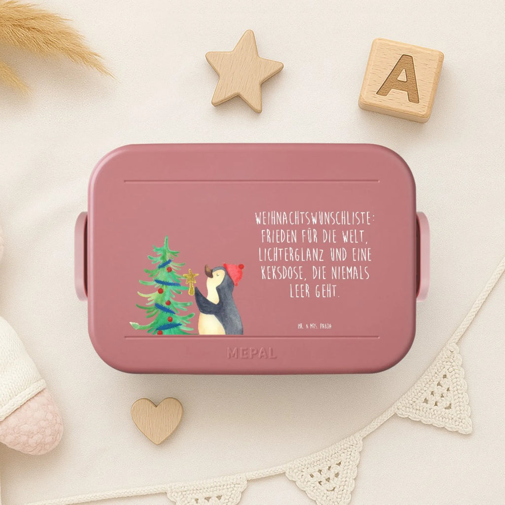 MEPAL Bentobox Pinguin Weihnachtsbaum Motiv Bentobox, Brotdose, Lunchbox, Winter, Weihnachten, Weihnachtsdeko, Nikolaus, Advent, Heiligabend, Wintermotiv, Pinguin