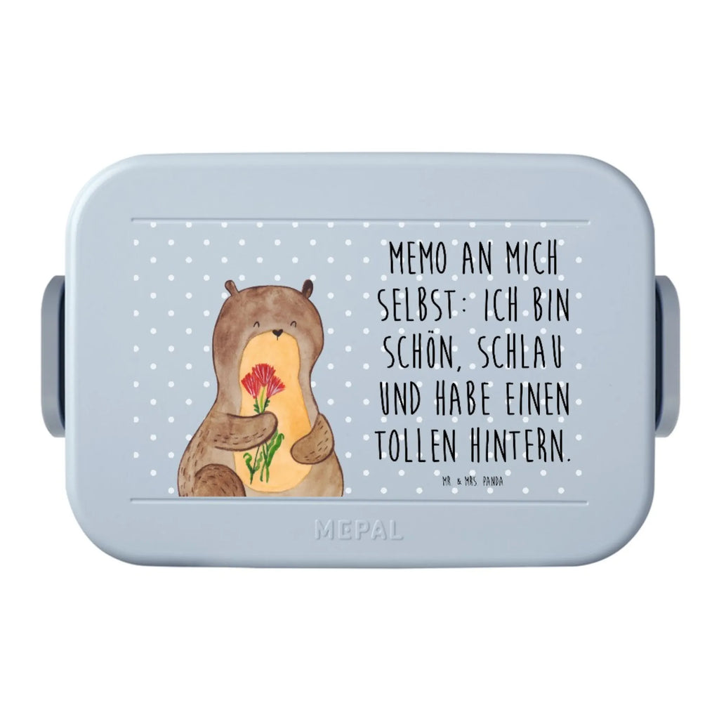 MEPAL Bentobox Otter Blumenstrauß Motiv Lunchbox, Bentobox, Brotdose, Otter, Fischotter, Seeotter, Otter Seeotter See Otter