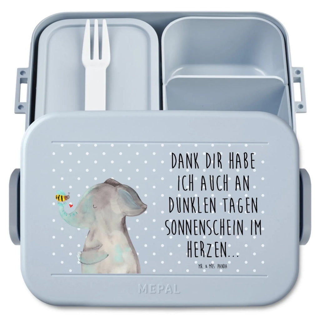 MEPAL Bentobox Elefant Biene Motiv Brotdose, Bentobox, Lunchbox, Tiermotive, Gute Laune, lustige Sprüche, Tiere, Elefant, Hochzeitsgeschenk, Liebesbeweis, Biene, Heiratsantrag, Liebesspruch, Liebesgeschenk, Liebe, Jahrestag