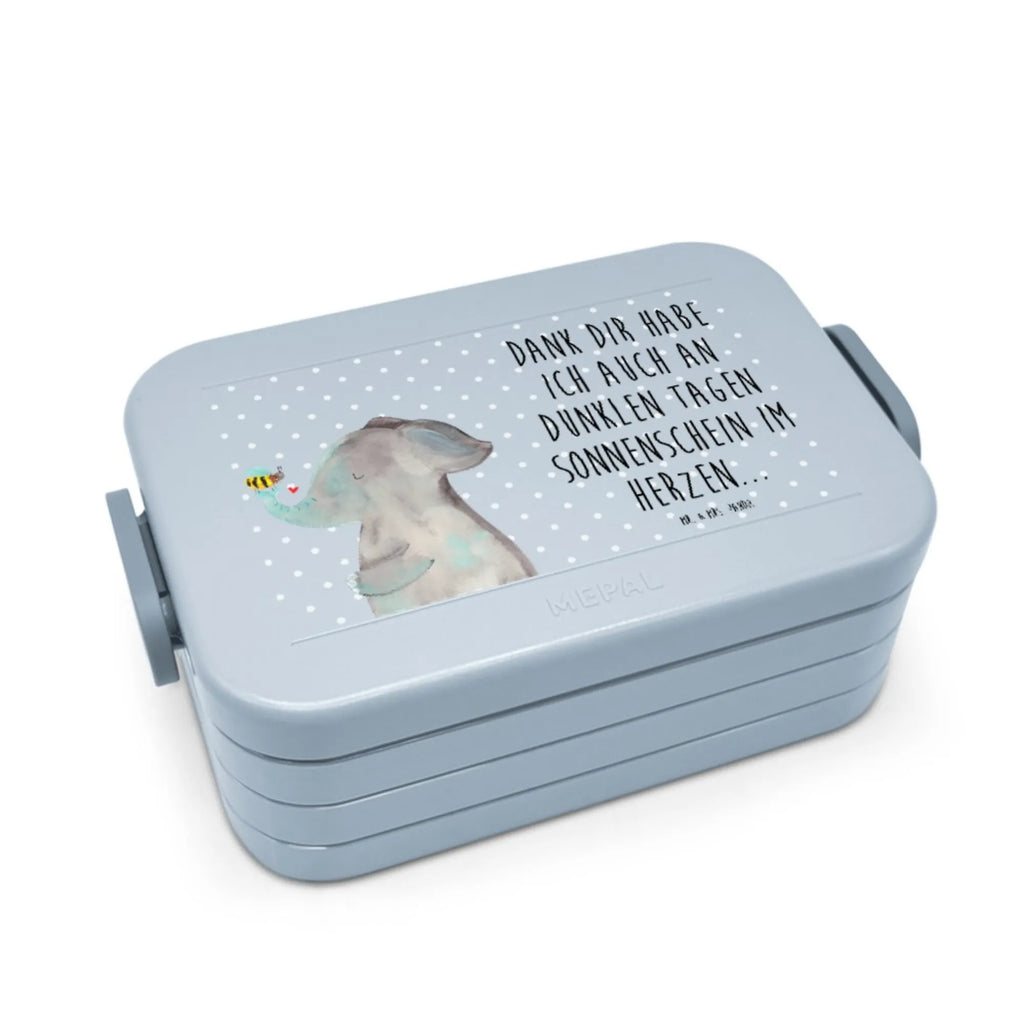 MEPAL Bentobox Elefant Biene Motiv Brotdose, Bentobox, Lunchbox, Tiermotive, Gute Laune, lustige Sprüche, Tiere, Elefant, Hochzeitsgeschenk, Liebesbeweis, Biene, Heiratsantrag, Liebesspruch, Liebesgeschenk, Liebe, Jahrestag