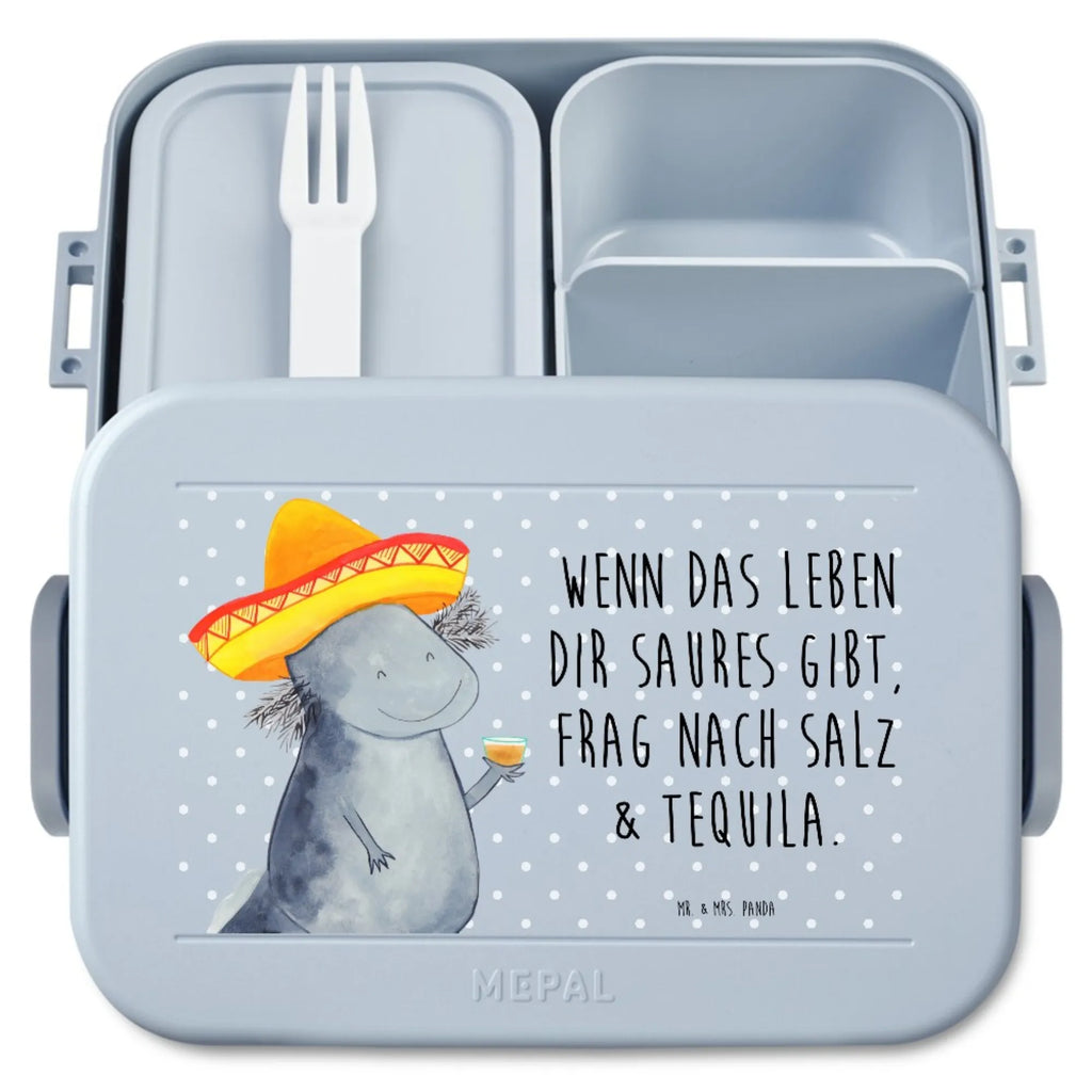MEPAL Bentobox Axolotl Tequila Motiv Brotdose, Lunchbox, Bentobox, Axolotl, Molch, Schwanzlurch, Sombrero, Lurche, Motivation, Feuerdrache, Axolot, Mexico, Spruch, Zitrone, Feuersalamander, Tequila, Lurch, Mexiko