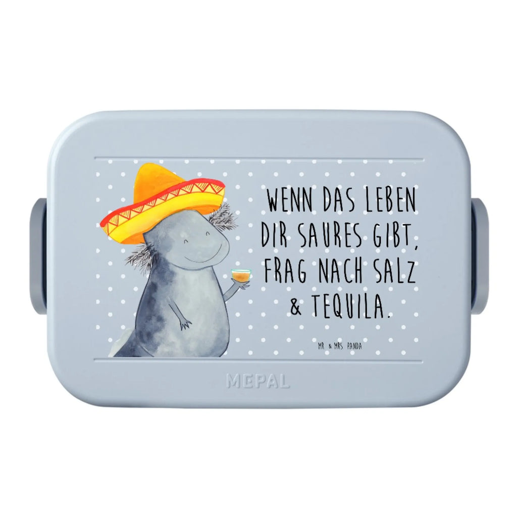 MEPAL Bentobox Axolotl Tequila Motiv Brotdose, Lunchbox, Bentobox, Axolotl, Molch, Schwanzlurch, Sombrero, Lurche, Motivation, Feuerdrache, Axolot, Mexico, Spruch, Zitrone, Feuersalamander, Tequila, Lurch, Mexiko