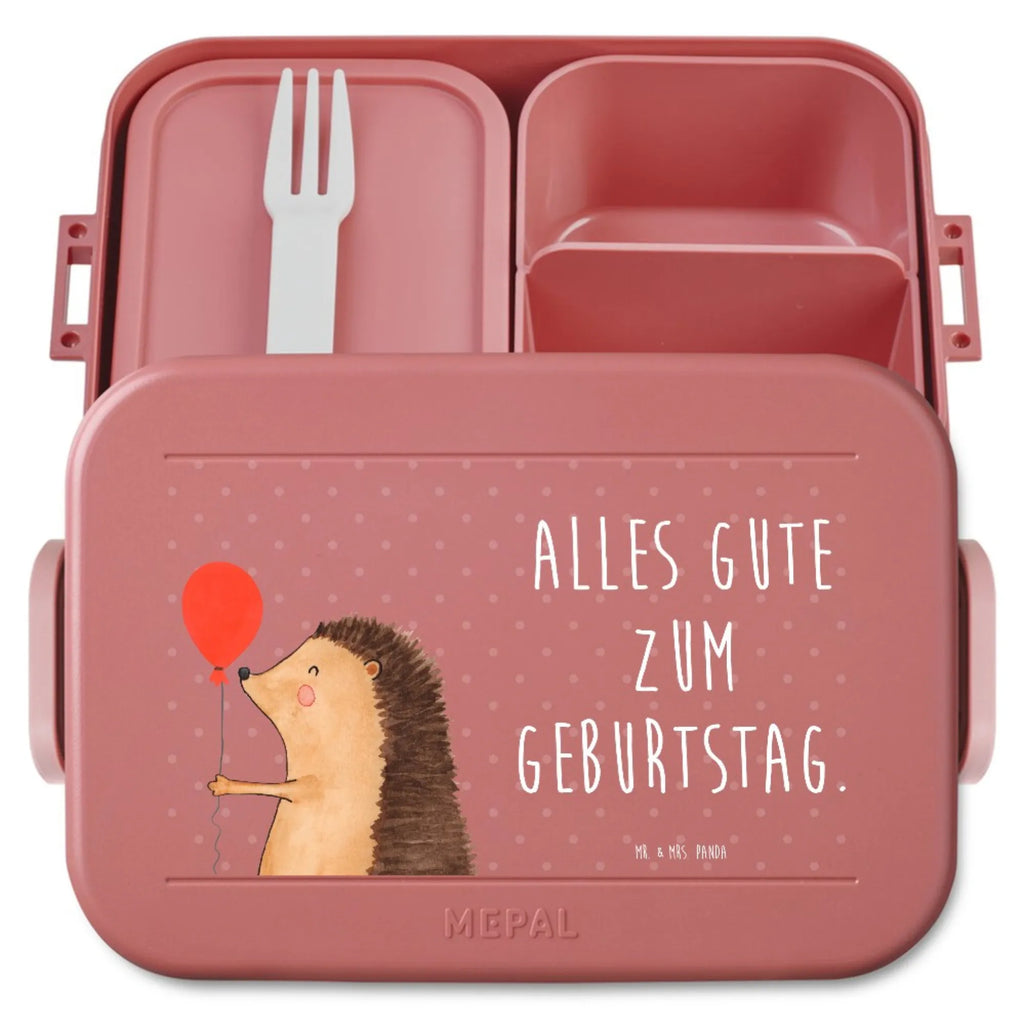 MEPAL Bentobox Igel Luftballon Motiv Bentobox, Lunchbox, Brotdose, Tiermotive, Gute Laune, lustige Sprüche, Tiere, Herzlichen Glückwunsch, Geburtstag, Geburtstagskind, Igel, Ballon, Glückwunsch, Happy Birthday