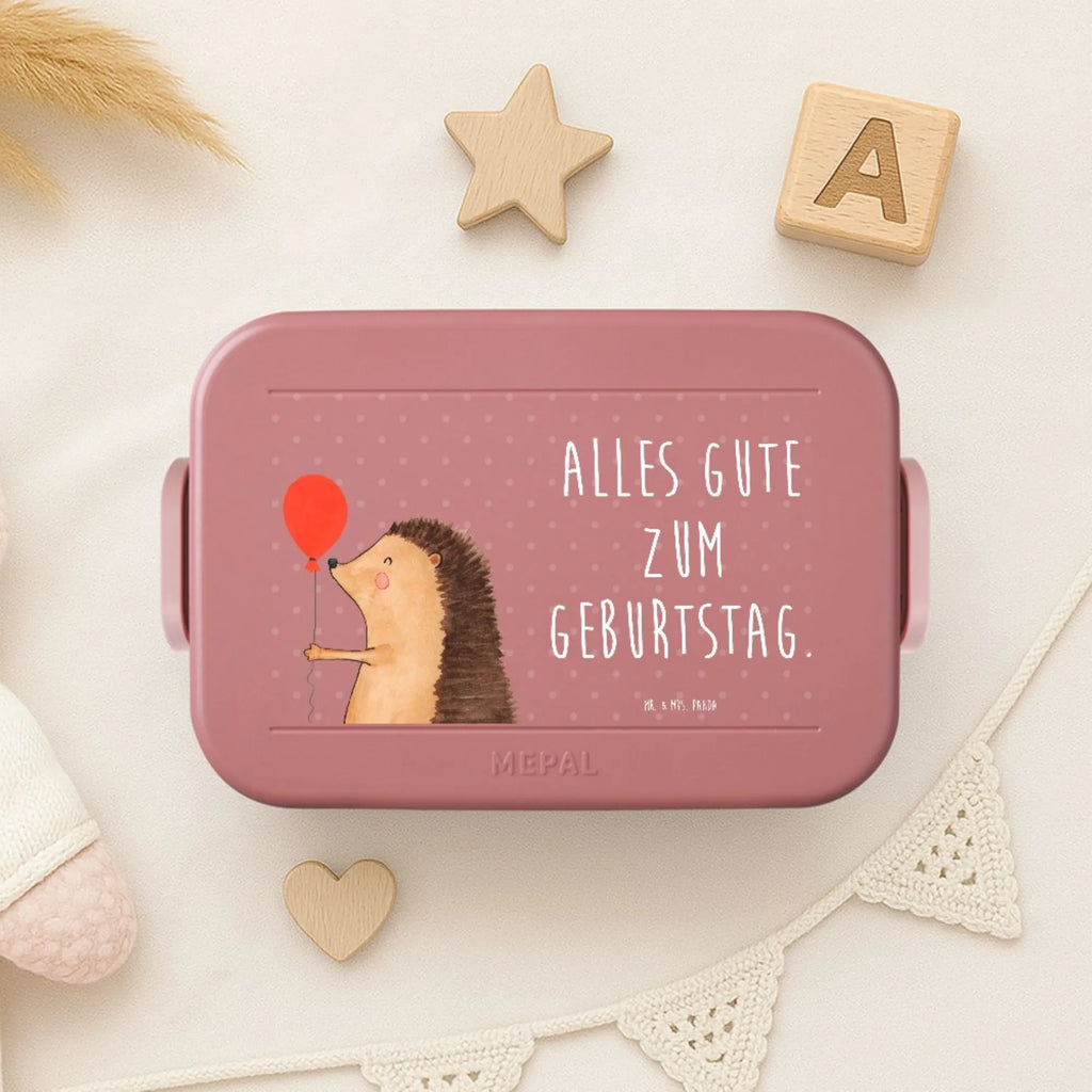 MEPAL Bentobox Igel Luftballon Motiv Bentobox, Lunchbox, Brotdose, Tiermotive, Gute Laune, lustige Sprüche, Tiere, Herzlichen Glückwunsch, Geburtstag, Geburtstagskind, Igel, Ballon, Glückwunsch, Happy Birthday