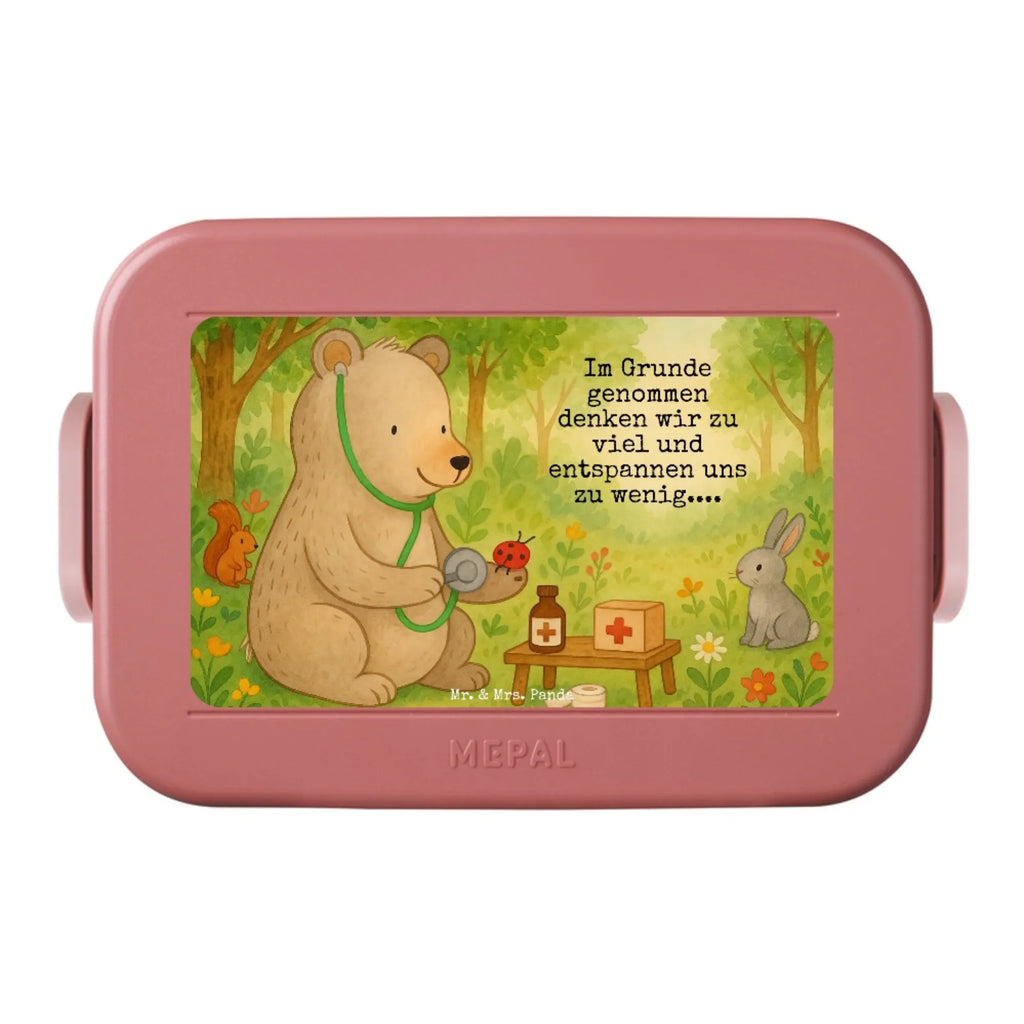 MEPAL Bentobox Bär Arzt Design Brotdose, Lunchbox, Bentobox, Bär, Teddy, Teddybär, Professor, Doktor, Professorin, Ärztin, Doktorin, Arzt