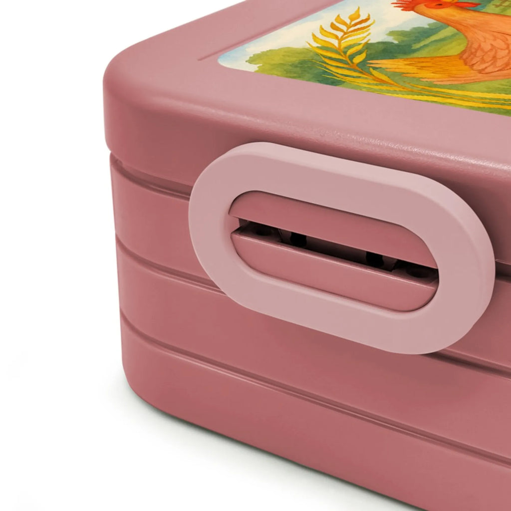 MEPAL Bentobox Huhn Stolz Design Bentobox, Brotdose, Lunchbox, Bauernhof, Hoftiere, Landwirt, Landwirtin, Schwangerschaft, Hahn, Henne, Hühner, Eier, Spruch, Landleben, Magie, Hof, Geburt, Motivation
