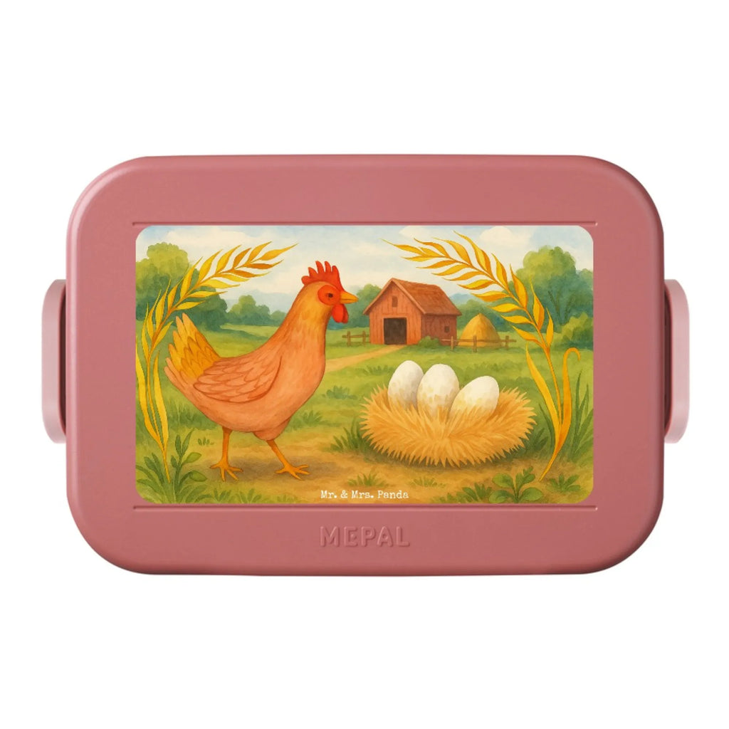 MEPAL Bentobox Huhn Stolz Design Bentobox, Brotdose, Lunchbox, Bauernhof, Hoftiere, Landwirt, Landwirtin, Schwangerschaft, Hahn, Henne, Hühner, Eier, Spruch, Landleben, Magie, Hof, Geburt, Motivation