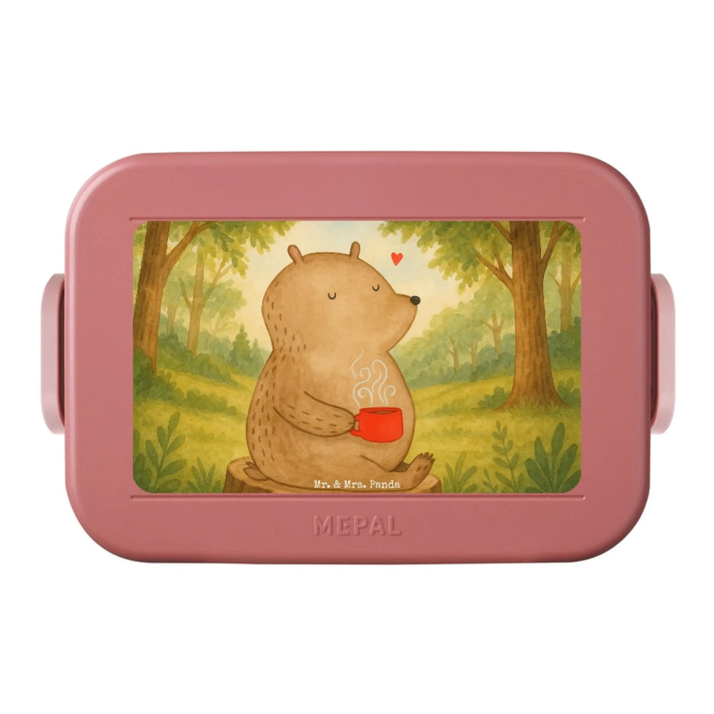 MEPAL Bentobox Bär Kaffee Design Lunchbox, Bentobox, Brotdose, Bär, Teddy, Teddybär, Motivation, Morgenroutine, Bären, guten Morgen, Welt retten, Kaffee, Coffee, Welt erobern