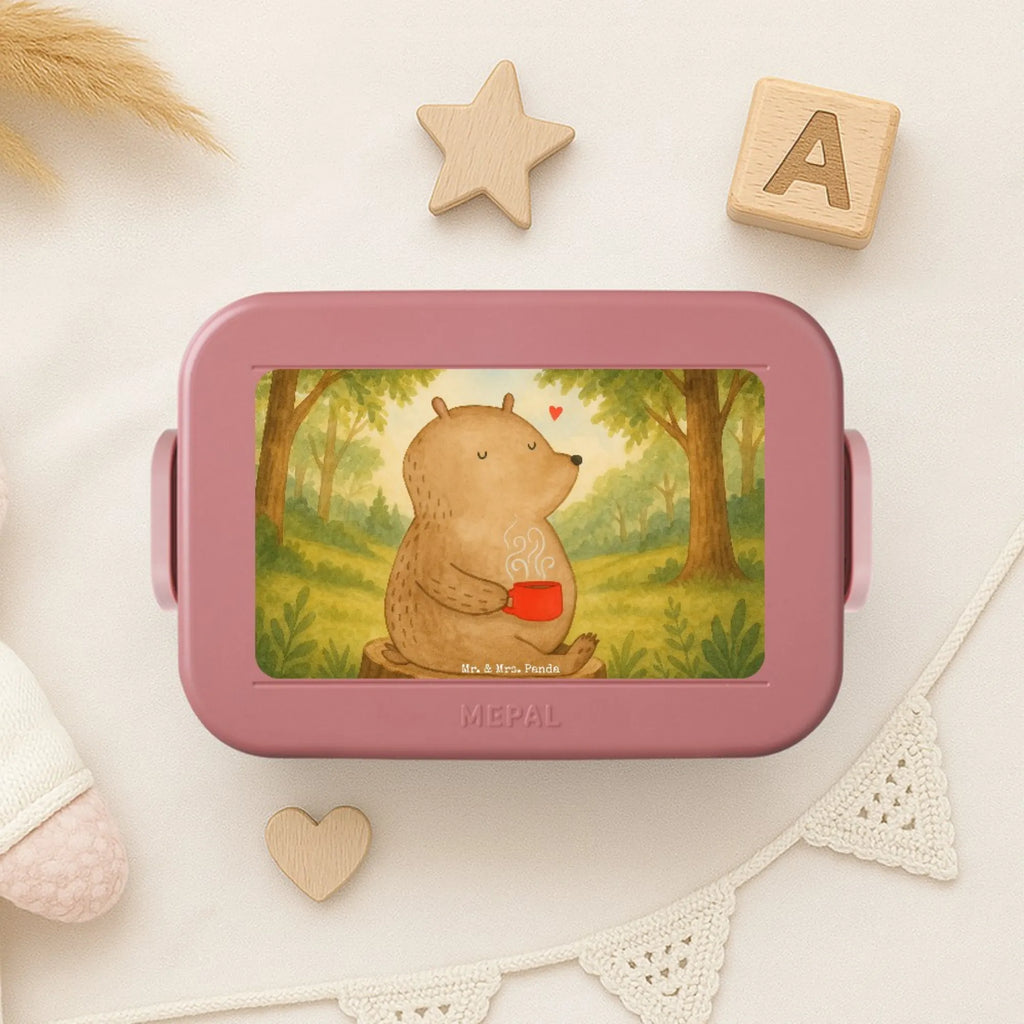 MEPAL Bentobox Bär Kaffee Design Lunchbox, Bentobox, Brotdose, Bär, Teddy, Teddybär, Motivation, Morgenroutine, Bären, guten Morgen, Welt retten, Kaffee, Coffee, Welt erobern