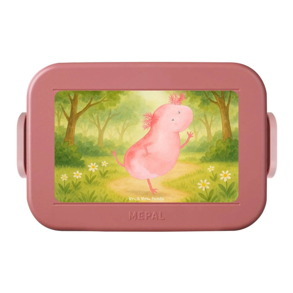 MEPAL Bentobox Axolotl Tanzen Design Brotdose, Bentobox, Lunchbox, Axolotl, Molch, Lurche, Sterne, Axolot, Schwanzlurch, beste Freundin, verrückt, Freundin, Dachschaden, Lurch